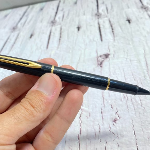 Blue Waterman Ballpoint Pen, Working Perfectly, Attractive Black and Golden Colo - Picture 7 of 10